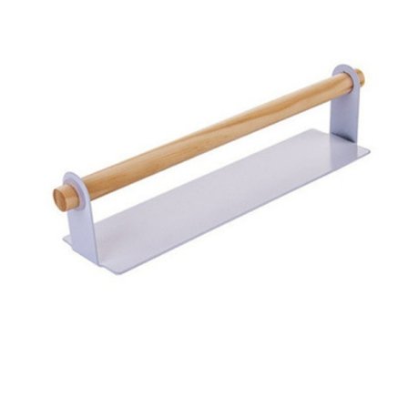 Hvid vægmonteret klæbende papirhåndklædeholder, ingen boring, Pape