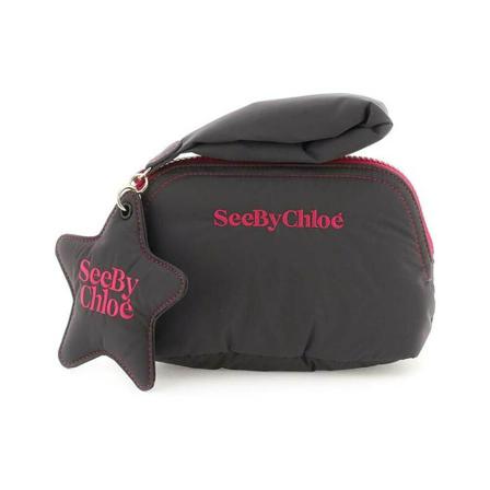 Chloé, Toilet Bags Grijs, Dames, Maat:ONE Size