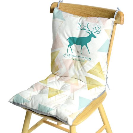 Tryckt sittdyna i bomull och linne, integrerad sittdyna i nordisk stil, hemmadyna i sammet, dyna, integrerad dyna