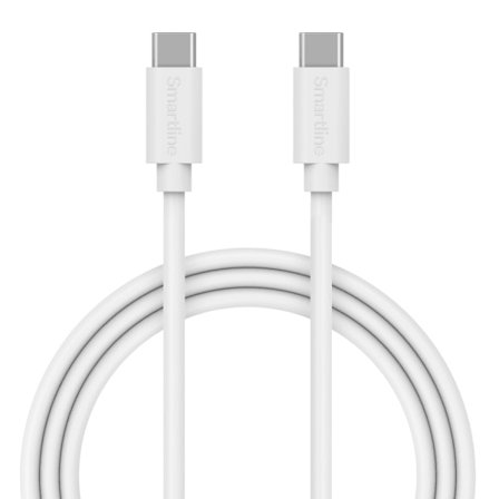 Smartline USB C Kabel Till USB C 3A 1m Vit