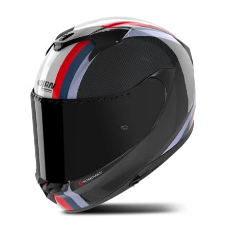 Integral Nolan X-904 Ultra Carbon Weiß/Rot/Blau/Hellblau Glänzend S