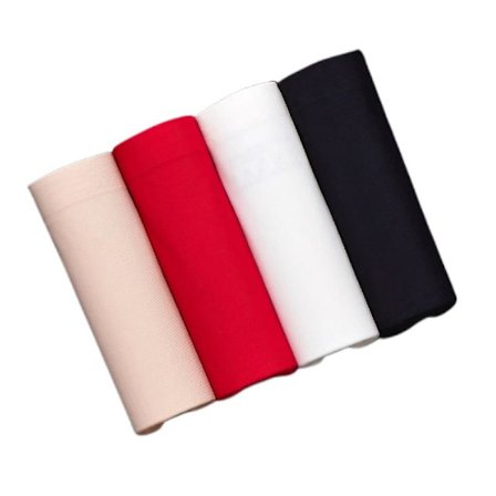 4 kpl jääsilkkiä saumatonta naisten alusvaatteita seksi keskikorkea spandex puuvilla alushousut(XL)