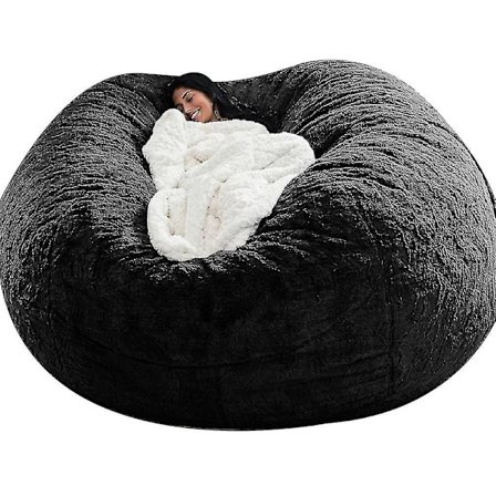 Lazy Sofa Bean Bag Konstgjord päls Bean Bag Bönsoffa