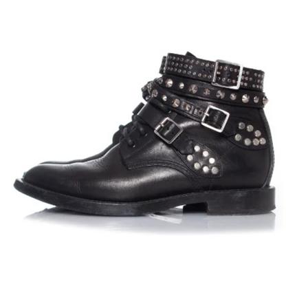 Saint Laurent Vintage, Pre-owned Leather boots Zwart, Dames, Maat:37 EU,leer