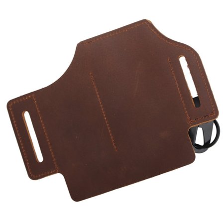 EDC Organizer Belt Loop Lær Multiverktøyholder for Penn Lommelykt Verktøy og EDC Utstyr