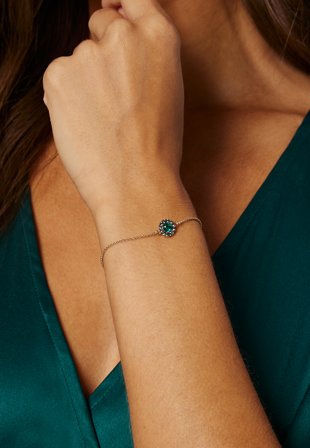 LILY AND ROSE Celeste Bracelet Emerald / Black diam Accessories
