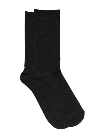 mp Denmark Pernille Glitter Socks - Black - 37/39