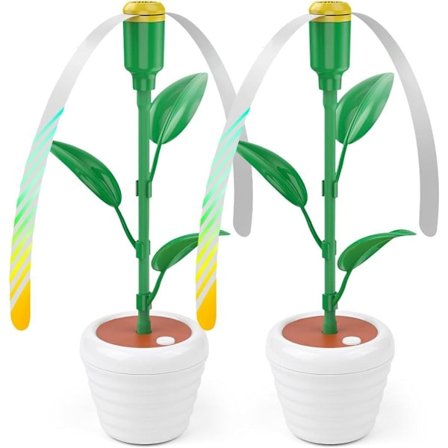 Insektavvisende Bordvifte (2-pakning) – Batteridrevet Vifte mot Fluer og Insekter for Bord og Utendørs_OF