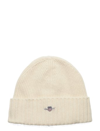 Unisex. Shield Wool Beanie Cream GANT
