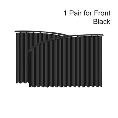 1 par bil solskjerming gardin foran bak frontrute dekker SVART