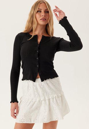 Pieces-Pcmarie Ls Poin Cardigan-S