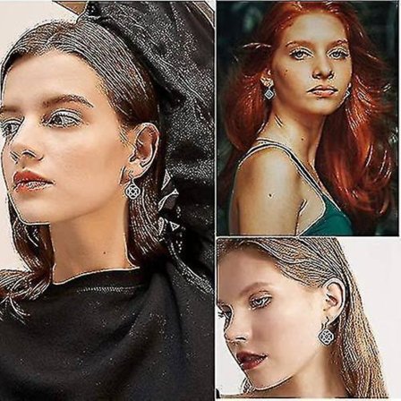 Sterling Sølv Keltisk Knude Drop Øreringe Til Kvinder Held Og Lykke Irske Vintage Øreringe Kærlighedsknude Runde Dangle Øreringe