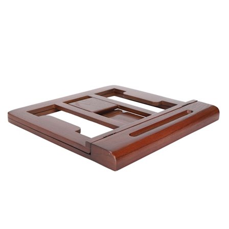 Datorstativ Fällbar Höjd Multifunktionell Skrivbordshållare för Studie Kontor Spela Valnöt