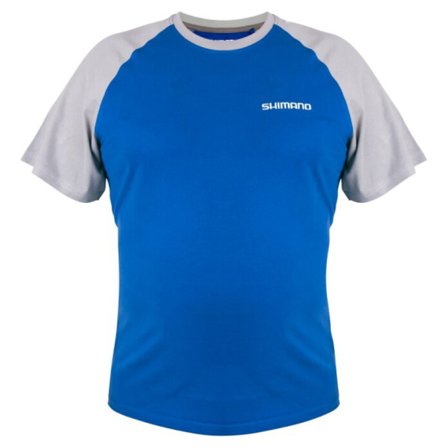 Shimano Short Sleeve T-Shirt Blue - XXXL