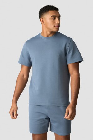 Revive Heavy T-shirt Men Steel Blue