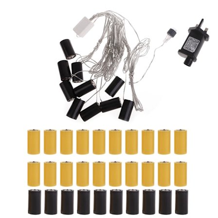 LR14 C Akun poistajat Power sovitin Vaihda 4,5 V 3 V tyhjäakku