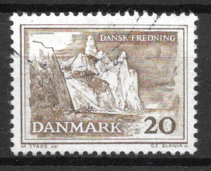 Danmark - AFA 411x - Stemplet