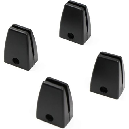 /EA/Hylle Glassklemme Glass Holder Klemme Fiksering 4 STK Robust Aluminiumlegering Feste Kontortilbehør F