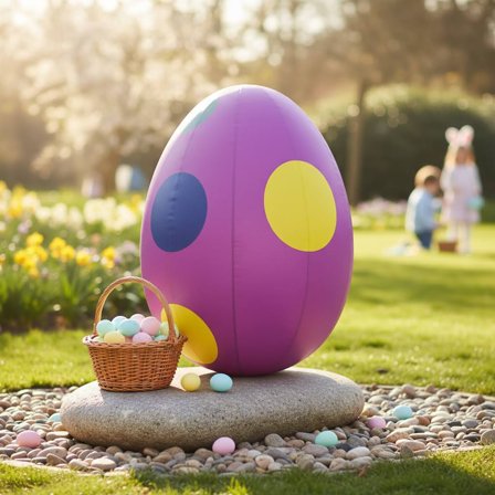Custom Reus Opblaasbare Easter Eggs 3-6 Meter Grote Kleurrijke Ei Model Ballon Speelgoed Voor Paasvakantie Decoratie - AliExpress