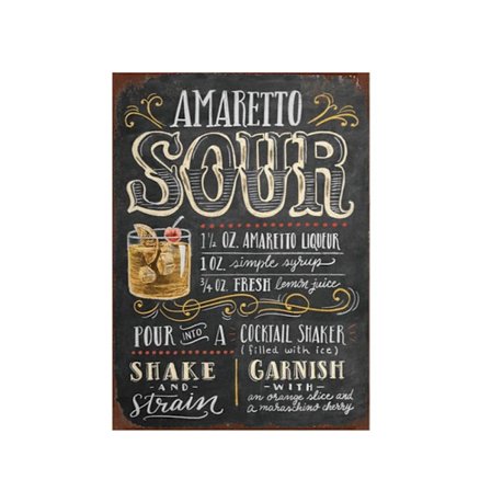 Barskilte Metal Blikskilt 6 6