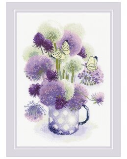 Kirjontapakkaus Taulu Liila uni