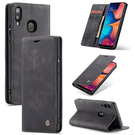 Kompatibel med Samsung Galaxy A30/a20/m01s Case Kortplats Flip Magnetisk Stativ Case För Samsung Galaxy A30/a20/m01s Premium Pu Leather