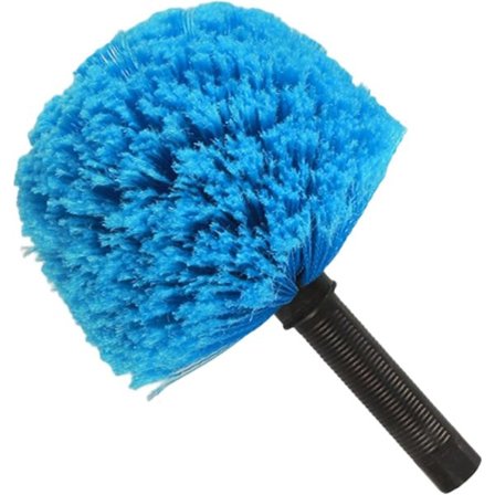 Spindelväv dammvippa huvudborste fäste | Twist On hörn dammvippa | Spindelväv borste, passar standard 3/4 tum gängade stänger