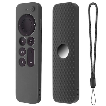 Silikonfodral med rem för Apple TV 4k 6:e generationens fjärrkontroll (FMY)