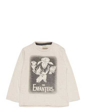 Ink Ls T-Shirt - Gots Cream En Fant