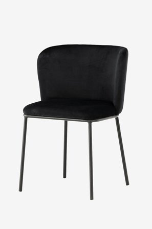 Venture Home - Edina spisebordsstol 2-pak - Sort - Stole - Fra Homeroom