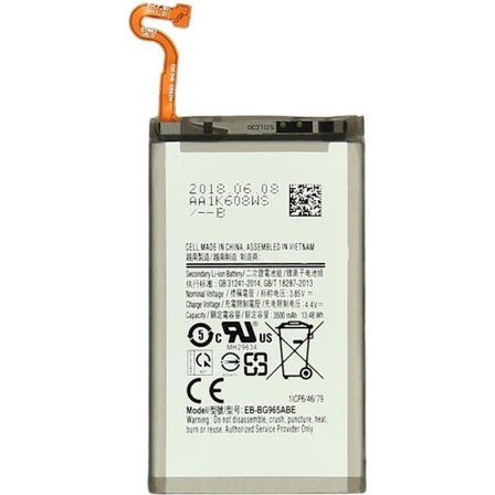 Internt batteri Samsung Galaxy S9 Plus 3500mAh erstatter EB-BG965ABE - Hvid Grå