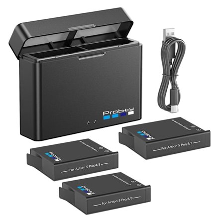 För DJI Osmo Action 5 Pro Action 4 Kamerabatteri 2200mAh Batterier Och Laddare För DJI Osmo Action 4/3 Tillbehör