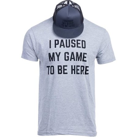 Jag pausade mitt spel för att vara här | Rolig video Gamer Humor Skämt för män kvinnor T-