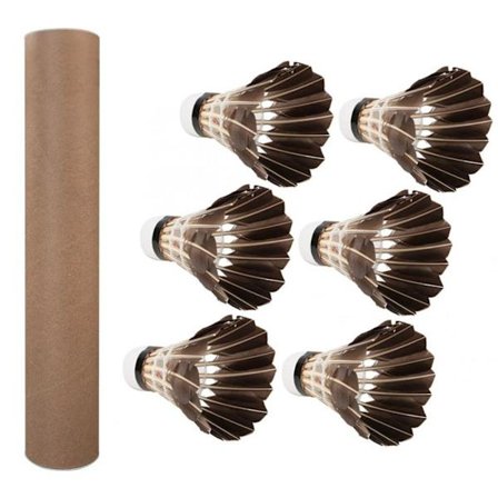 Mordely 3/6/12 Styck Badminton Fjäderboll Svart Gåsfjäder 6 STK 6 STK