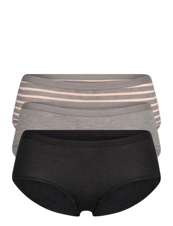 Brief 3 Pack Carin Classic Reg Black Lindex