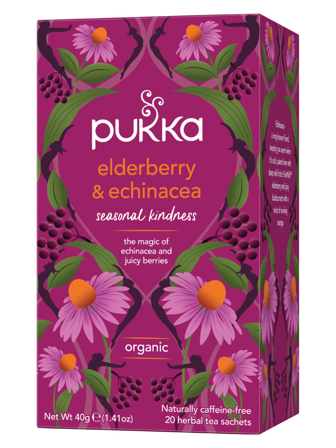 Pukka Te, Elderberry & Echinacea, 20 stk.