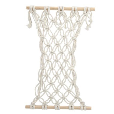 Frugt- og grøntsagshængekøje af bomuldstråd til underskabe, pladsbesparende hængekurv, miljøvenlig