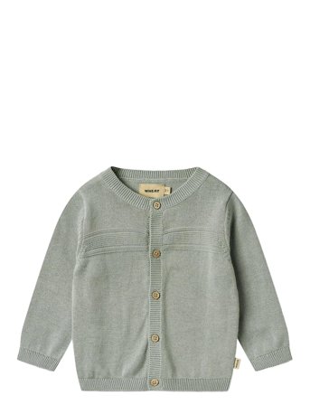 Wheat Knit Cardigan Sofus - Blue - 86