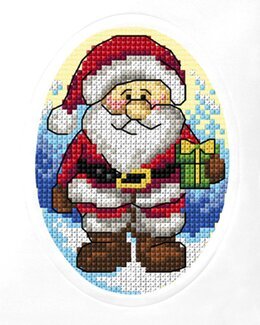 Broderipakke Kort Julenissen - Orchidea