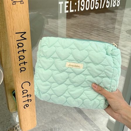 Shoppingveske med glidelås, GRØNN