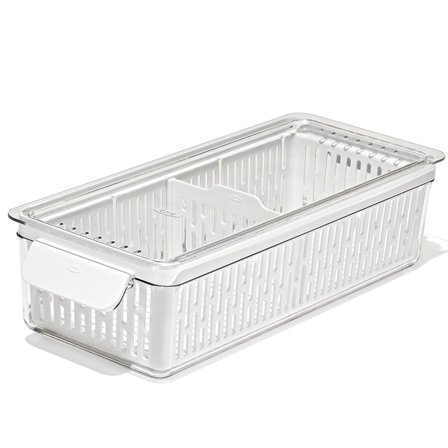OXO Produce Saver grønnsaksbeholder (lang)' - 'TransparentHvit