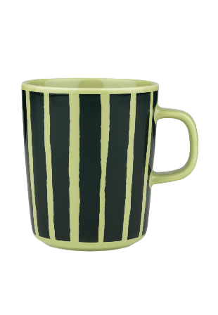Marimekko Piccolo Mug 2,5 Dl Glas Unisex Grön 8X9,5