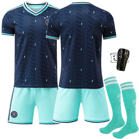 2025–2026 Tyskland VM Bortaställ Barn Vuxen Fotbollströja Set Nr.13 Müller Nr.8 Kroos Nr.7 Havertz