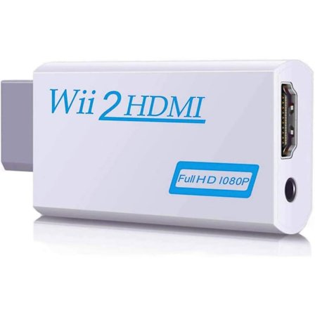 Wii HDMI Adapter, Wii til HDMI 720/1080p HD Konverter Adapter med 3,5 mm Audio Udgang, Wii 2 HDMI Konverter til Wii Skærm Beamer TV