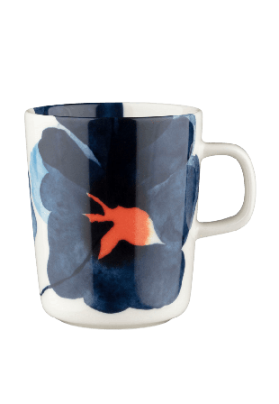 Marimekko Valssi Mug 2,5dl Glas Unisex Orange 8X9,5