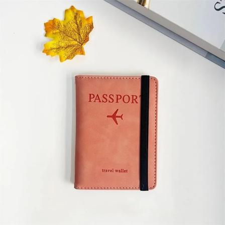 Kvinder Mænd RFID Vintage Forretnings Pasdæksler Holder Multifunktionel ID Bankkort PU Læder Tegnebog Etui Rejsetilbehør Pink