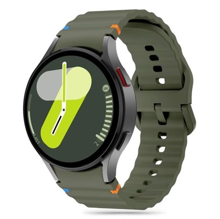 Tech-Protect silikone sportsrem til Samsung Galaxy Watch 4 / 5 / 5 Pro / 6 / 7 / FE - Grøn