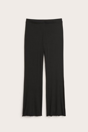 Kappahl | Ribbade pull on-byxor | Svart
