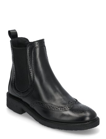 Booties - Flat - With Elastic Black ANGULUS