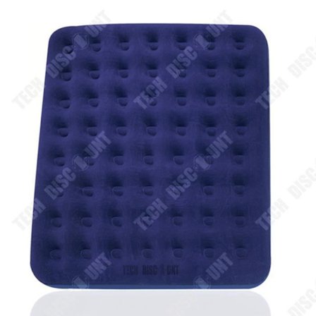 Luftmadrass - TD - Uppblåsbar madrass - 2 personer - Velour PVC - Mörkblå